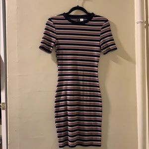 H&M Bodycon Striped Dress